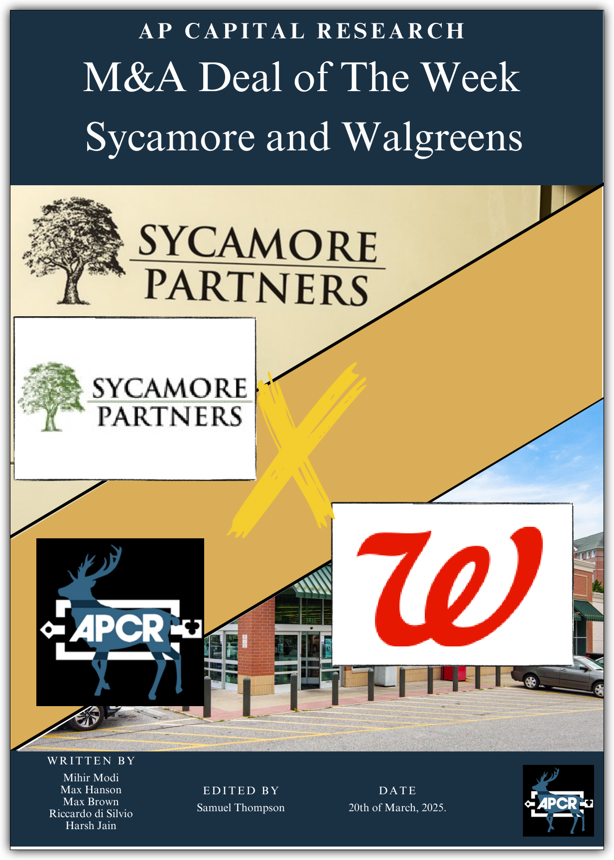M&A Deal of the Week - Sycamore Partners X Walgreens